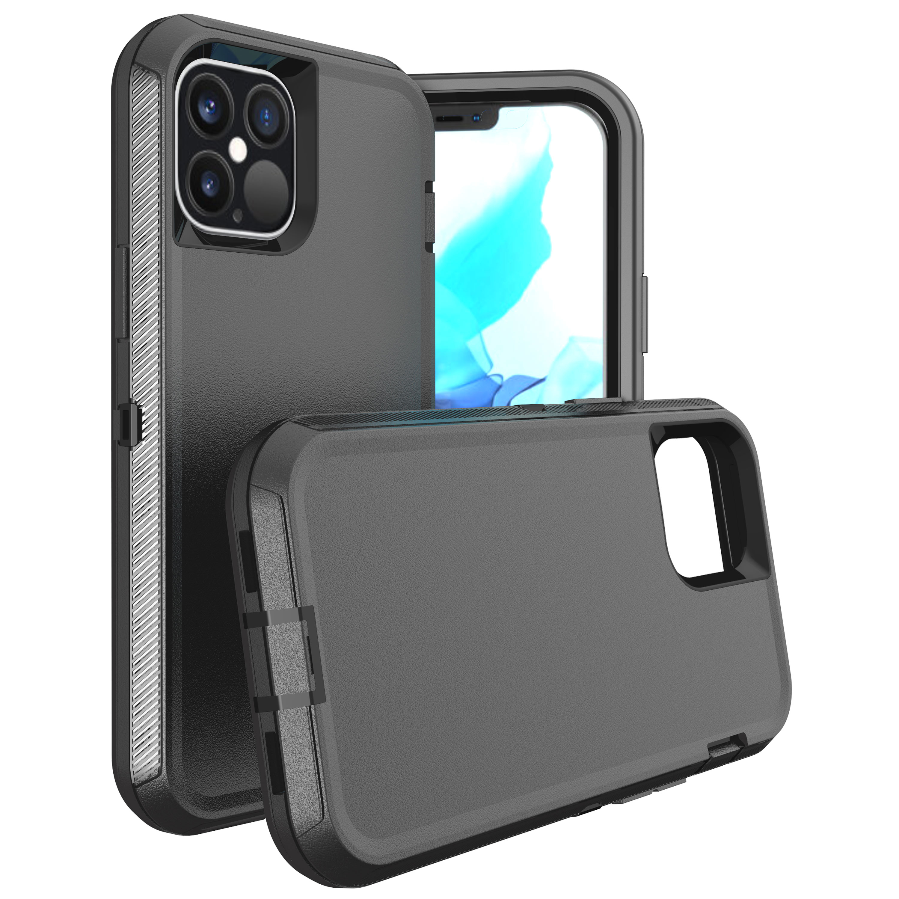 Armor Robot Case for IPHONE 12 Pro Max 6.7 (Black)